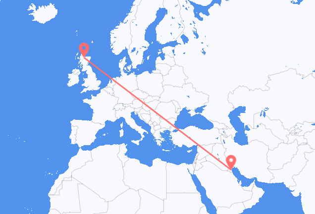 Vuelos de Ciudad de Kuwait a Inverness