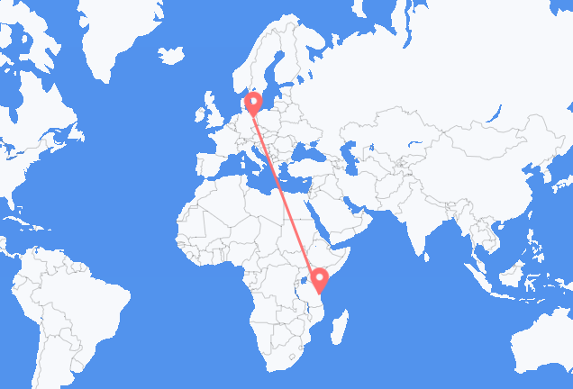 Vuelos de Dar es-Salaam a Berlin