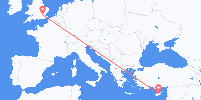 Авиаперелеты с Кипра в Соединенное Королевство