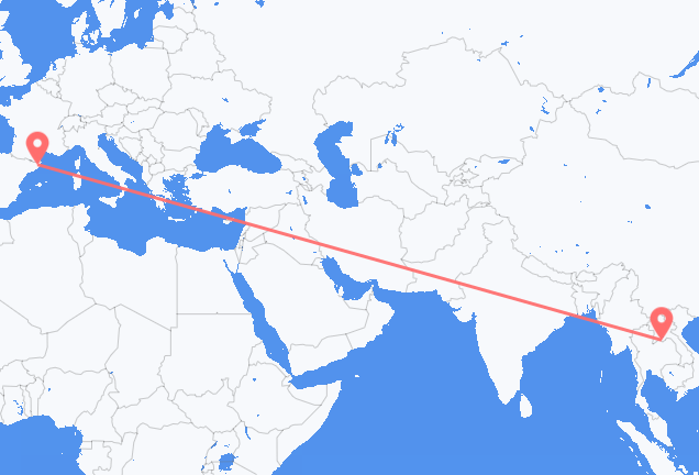 Vuelos de Vientián a Gerona