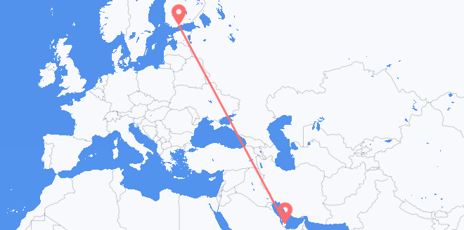 Flyreiser fra Qatar til Finland