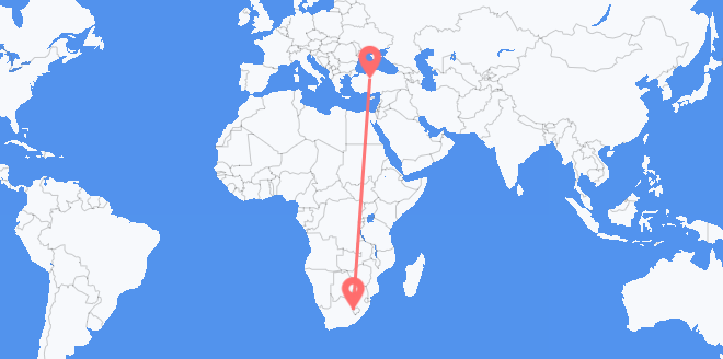 Vols du Lesotho pour la Turquie