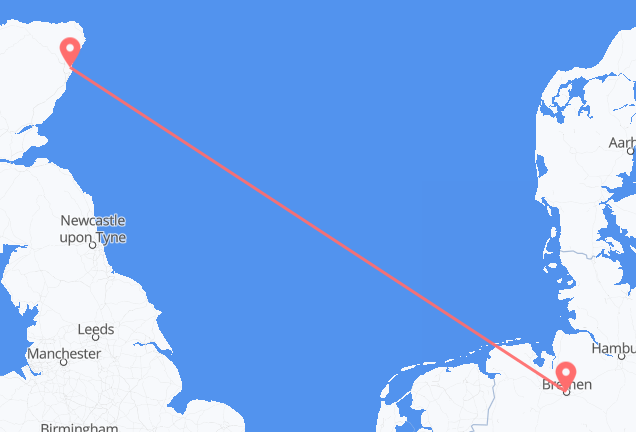 Flyrejser fra Bremen til Aberdeen