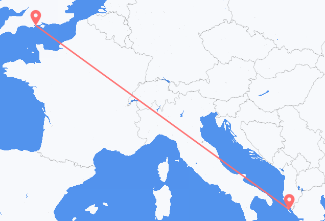 Flyrejser fra Bournemouth til Korfu