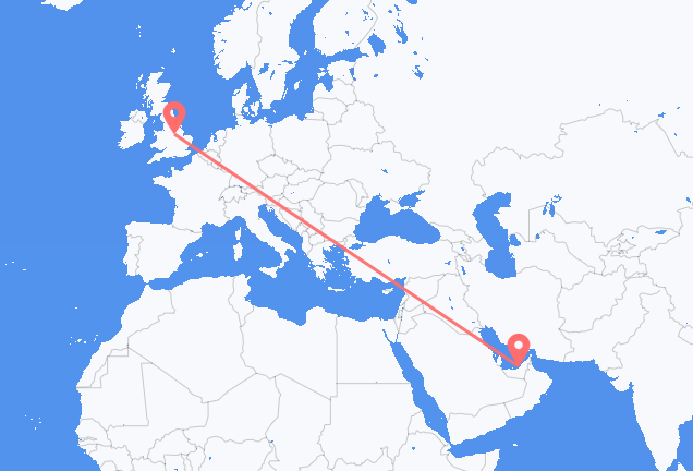 Vuelos de Abu Dhabi a Nottingham