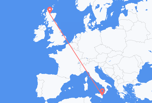 Vuelos de Catania a Inverness