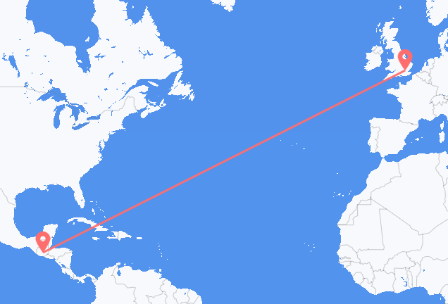 Voli da Città del Guatemala per Londra