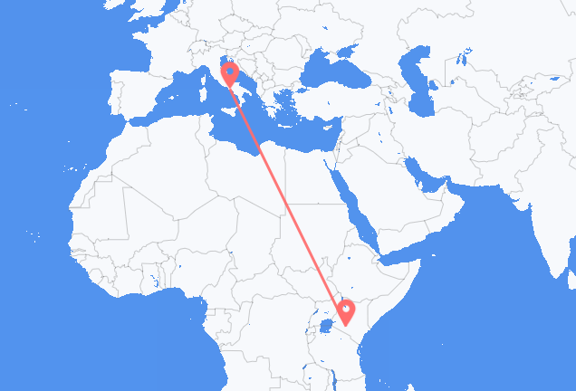 Vols de Nairobi pour Naples