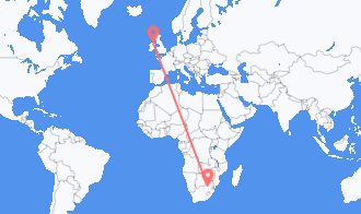 Flyg från Sydafrika till Nordirland