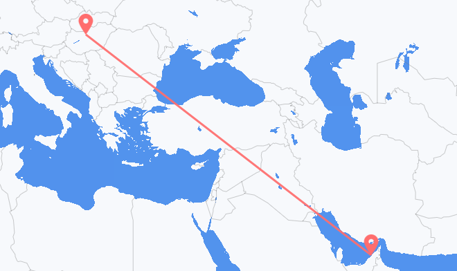 Lennot Dubaista Budapestiin