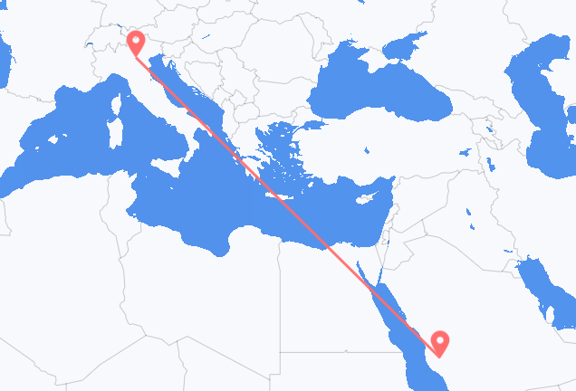 Flug frá Ta ef, Sádi-Arabíu til Veróna, Ítalíu