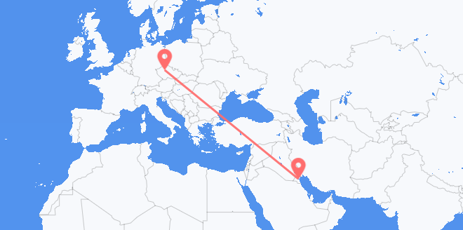 Vuelos de Kuwait a Chequia