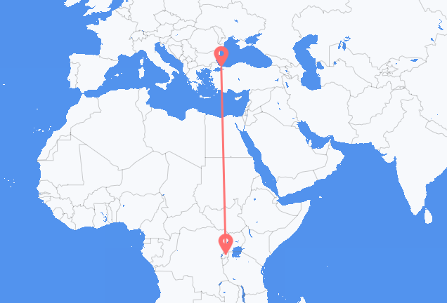 Flyg från Kigali till Istanbul