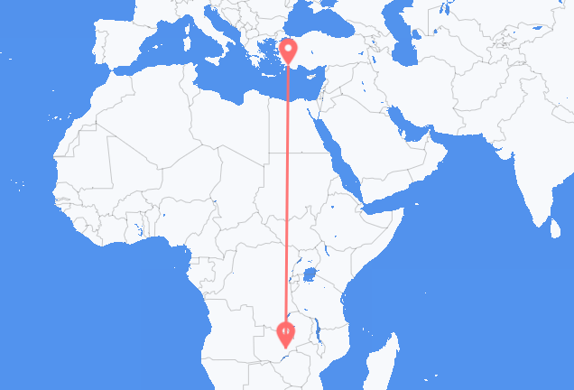 Vuelos de Lusaka a Dalaman