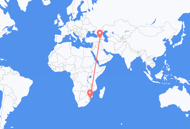 Vuelos de Maputo, Mozambique a Iğdır, Turquía