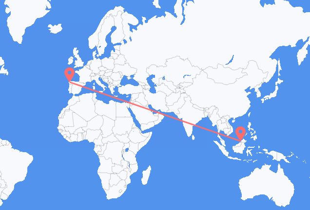 Vuelos de Bandar Seri Begawan hacia Santiago De Compostela