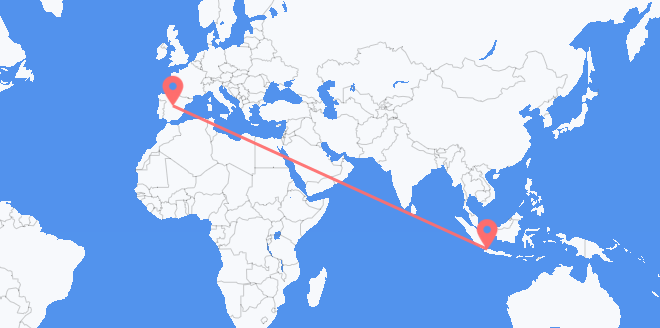 Flüge von Indonesien nach Spanien