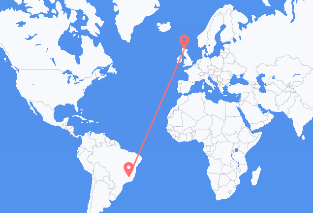 Flyrejser fra Belo Horizonte til Inverness