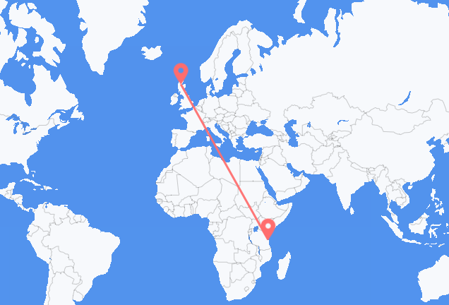 Vuelos de Dar es-Salaam a Inverness