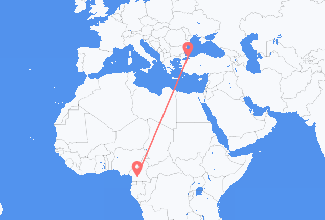 Flyg från Yaoundé till Istanbul