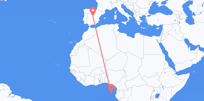 Voli di São Tomé e Principe alla Spagna