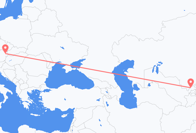 Flyg från Tasjkent till Vienna