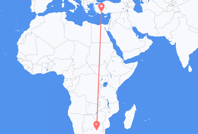 Рейсы из Йоханнесбурга в Анталию