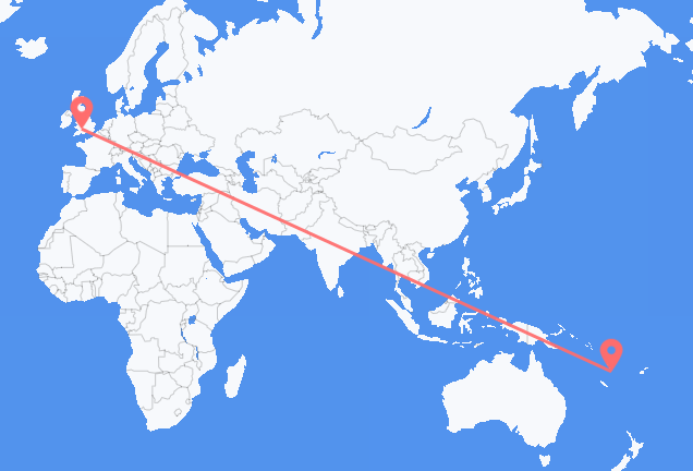 Flyg från Port Vila till Bristol