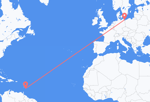 Vols de Bridgetown, Barbade pour Heringsdorf, Allemagne