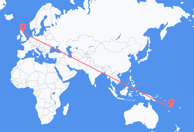 Flyg från Port Vila till Dundee