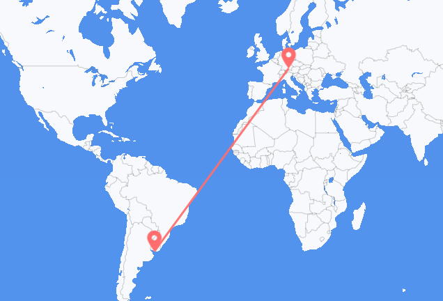 몬테비데오 출발, 뮌헨 도착 항공편