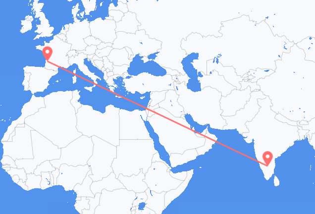 Flüge von Bengaluru, nach Bordeaux