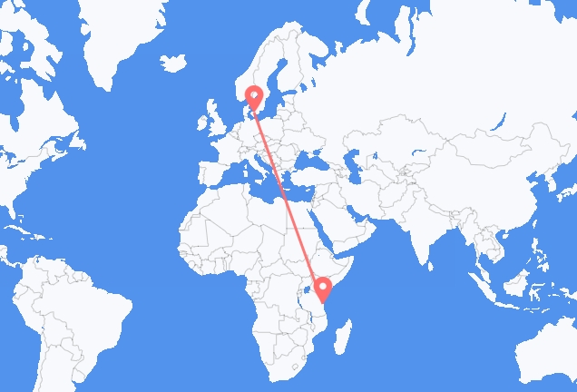 Vuelos de Dar es-Salaam a Copenhague