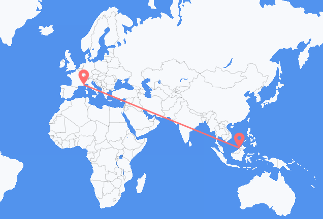 Vuelos de Bandar Seri Begawan a Niza