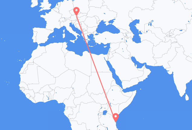 Vuelos de Dar es-Salaam a Viena