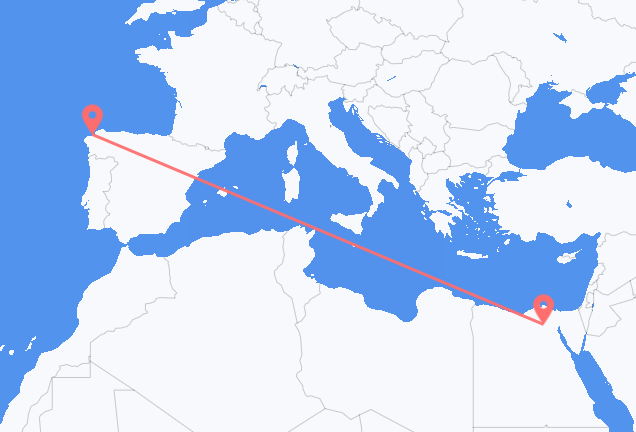 Vols du Caire vers La Corogne
