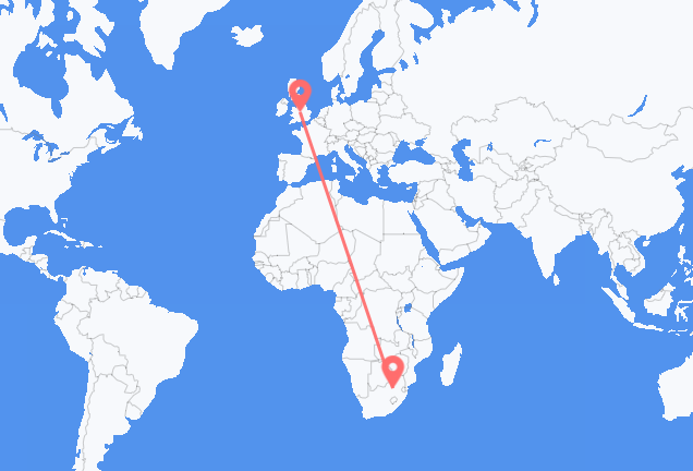 Flyg från Johannesburg till Birmingham