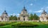 Photo of Szechenyi Medicinal Bath in Budapest. The bath, located in the City Park, was built in Neo-baroque style to the design of Gyozo Czigler.