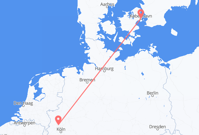 Loty z Duesseldorf do Kopenhagi