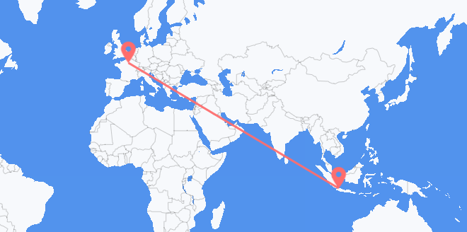 Flüge von Indonesien nach Frankreich