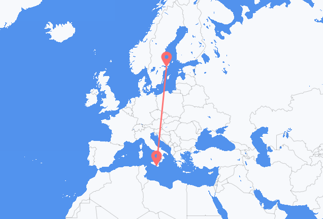 Flüge von Stockholm, Schweden nach Comiso, Italien