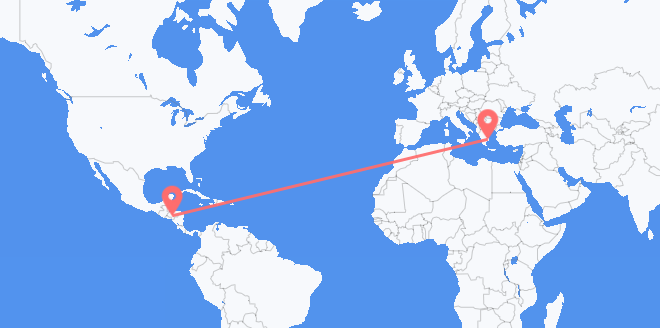 Flyrejser fra Honduras til Grækenland