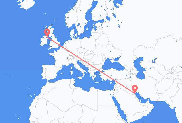 Vuelos de Ciudad de Kuwait a Belfast