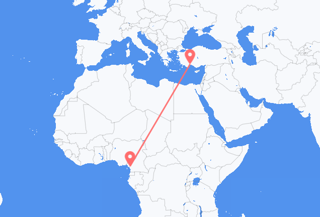 Flyg från Douala till Antalya