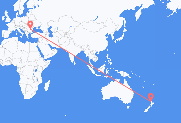 Loty z Auckland do Bukaresztu