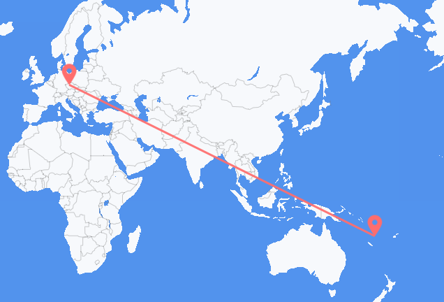 Flyg från Port Vila till Prag