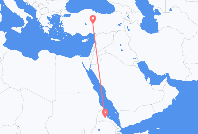 Vuelos de Asmara a Kayseri