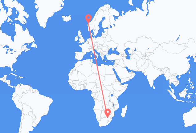 Loty z Johannesburg do Ålesund