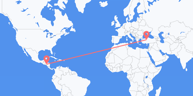 Flyrejser fra Honduras til Tyrkiet