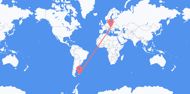 frá Falklandseyjum til Ungverjalands